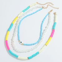 Bohemian Colored Soft Clay Necklace main image 5