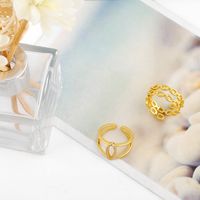 Hip-hop Multi-layer Hollow Zircon Ring main image 5