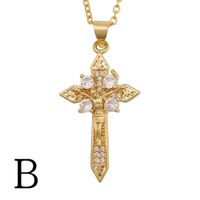 Retro Jesus Cross Pendant Necklace sku image 2