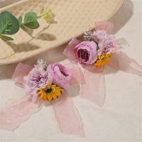 Bohemian Lace Flower Earrings sku image 1
