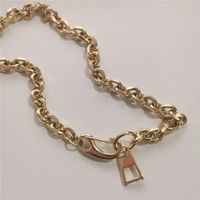 Punk Thick Chain Stainless Steel Necklace sku image 1