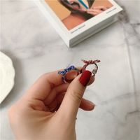 Fashion Paint Bow Knot Ring main image 4