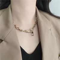 Punk Thick Chain Stainless Steel Necklace main image 1