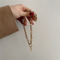 Punk Thick Chain Stainless Steel Necklace main image 4