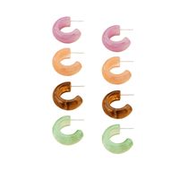 Korea Candy Color Geometric Resin Earrings main image 6