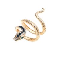 Retro Snake-shaped Alloy Ring main image 6