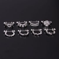 Ear Cartilage Rings & Studs Fashion Crown Copper Plating Artificial Gemstones main image 6