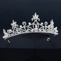 Corona De Perlas De Diamantes De Imitación De Aleación De Moda main image 3