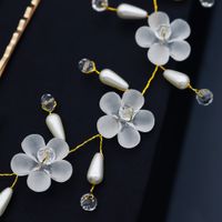Bandeau De Mariée En Cristal Fait À La Main Avec Perles De Mode main image 5