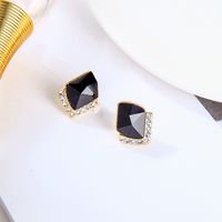 Retro Moon Star Rhinestone Alloy Earrings main image 4