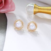 Simple Pearl Tassel Earrings main image 4