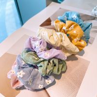 Korea Fashion Daisy Flowers Hair Scrunchies main image 3