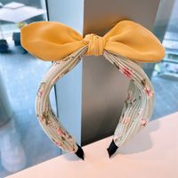 Simple Big Bow Fabric Wide Headband sku image 4