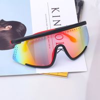 Lunettes Anti-uv Géométriques D'une Seule Pièce Colorées À La Mode En Gros main image 1