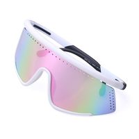 Lunettes Anti-uv Géométriques D'une Seule Pièce Colorées À La Mode En Gros main image 3