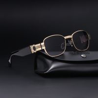 Fashion Anti-uv Small Frame Metal Sunglasses Wholesale main image 6