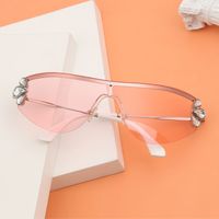 Fashion Diamond Flower Anti-uv Metal Sunglasses Wholesale main image 2