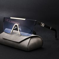 Neue Modische Korea Metall Rahmenlose Einteilige Sonnenbrille main image 6