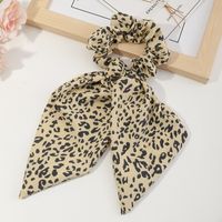 Retro Leopard Print Streamer Large Intestine Hair Scrunchies Wholesale sku image 3