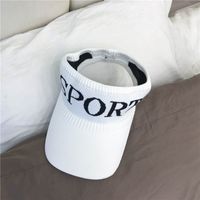 Fashion Empty-top Knitted Breathable Sunscreen Cap sku image 1