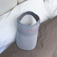 Fashion Empty-top Knitted Breathable Sunscreen Cap sku image 4