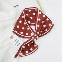 Nueva Bufanda De Seda De Impresión Cruzada De Estilo Coreano De Moda sku image 2