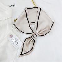 Nueva Bufanda De Seda De Impresión Cruzada De Estilo Coreano De Moda sku image 26