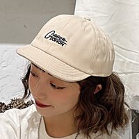 Fashion Simple Style Short Brim Embroidery Cap main image 1