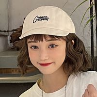 Fashion Simple Style Short Brim Embroidery Cap main image 3