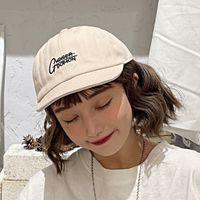 Fashion Simple Style Short Brim Embroidery Cap main image 5
