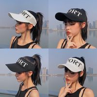 Fashion Empty-top Knitted Breathable Sunscreen Cap main image 1