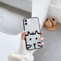Neue Mode Einfache Acryl Matte Katze Telefon Fall main image 5
