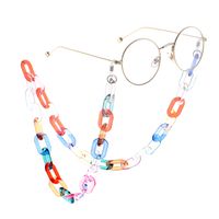 Simple Transparent Color Acrylic Glasses Chain main image 1
