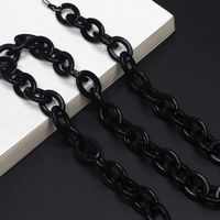 Retro Black Environmental Protection Acrylic Non-slip Glasses Chain Wholesale main image 4