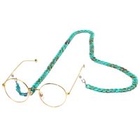 Fashion Acrylic Leopard Print Thin Chain Green Glasses Wholesale main image 3
