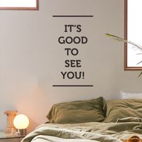 Einfache Englische Slogan Schlafzimmer Veranda Wandaufkleber main image 1