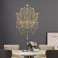 Simple Literary Lotus Mysterious Wall Stickers main image 3