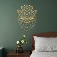 Simple Literary Lotus Mysterious Wall Stickers main image 4