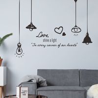 New Simple English Chandelier Wall Stickers main image 1