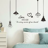 New Simple English Chandelier Wall Stickers main image 3