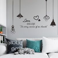 New Simple English Chandelier Wall Stickers main image 4