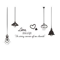 New Simple English Chandelier Wall Stickers main image 6