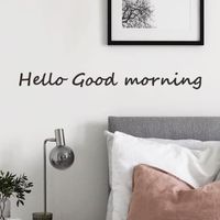 Hello Good Morning English Slogan Wall Stickers main image 4