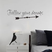 New Simple English Slogan Wall Stickers main image 1