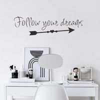 Nuevos Adhesivos De Pared Con Eslogan En Inglés Simple main image 5