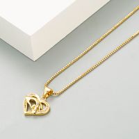 Fashion Mom Letter Palm Copper Gold-plated Zircon Necklace Wholesale main image 4