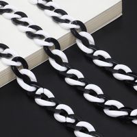 Retro Black White Glasses Chain sku image 3