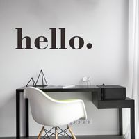 Fashion English Hello Wall Beautification Wall Stickers Wholesale main image 3