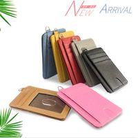 Korean New Simple Solid Color Pu Multi-card Wallet main image 1