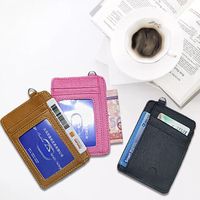 Korean New Simple Solid Color Pu Multi-card Wallet main image 4